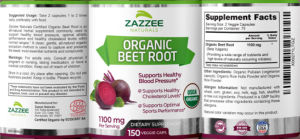Organic Beet Root 1100 mg