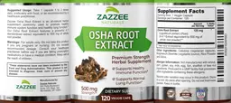 Label for Osha Root Extract 500 mg