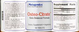 Label for Osteo-Citrate