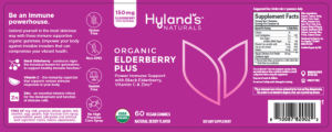 Organic Elderberry Plus 150 mg Natural B