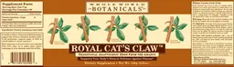 Label for Royal Cat's Claw