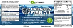 Label for Paragon Fish Oil