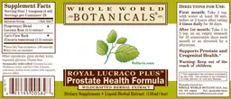 Label for Royal Lucraco Plus Liquid Herbal Extract