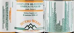 Label for Complete Hi-Potency Omega-3 Liquid