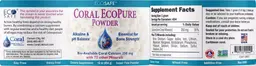 Label for Coral EcoPure Powder