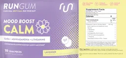 Label for Run Gum Calm Lavender