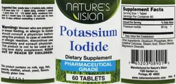 Label for Potassium Iodide