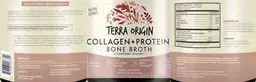 Label for Collagen + Protein Bone Broth Strawberry Banana