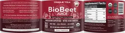 Label for BioBeet Juice Black Cherry
