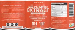 Label for Saw Palmetto Extract