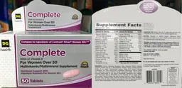 Label for Complete for Women Over 50