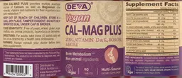Label for Vegan Cal Mag Plus