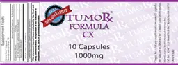 Label for Formula CX 1000 mg