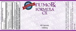 Label for Formula CX 1000 mg