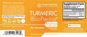 Turmeric with BioPerine 1300 mg