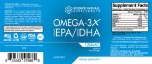 Omega-3X EPA 432 mg/DHA 288 mg
