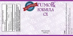 Label for Formula CX 1000 mg