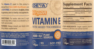 Vegan Vitamin E 400 IU