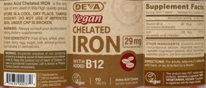 Vegan Chelated Iron 29 mg