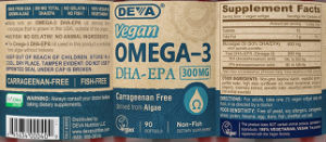 Vegan Omega-3 DHA-EPA 300 mg