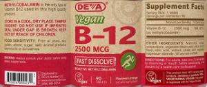Vegan B12 2500 mcg