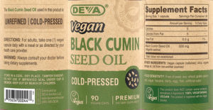Vegan Black Cumin Seed Oil