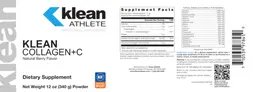 Klean Collagen+C Natural Berry Flavor