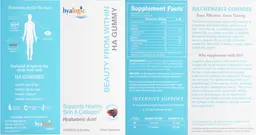 Label for HA Gummy Berry Flavor
