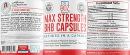 Label for Max Strength BHB Capsules