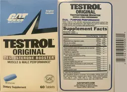 Label for TESTROL Original