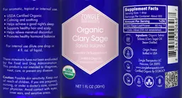 Label for Organic Clary Sage