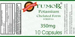 Label for Potassium Chelated Form Formula