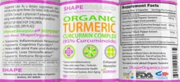 Label for Organic Turmeric Curcurmin Complex