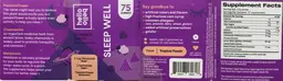 Label for Sleep Well Tropical Punch Flavor