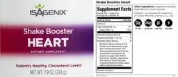 Label for Shake Booster Heart
