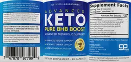 Label for Advanced Keto Pure BHB Boost 