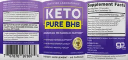 Label for Keto Pure BHB