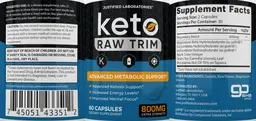 Label for Keto Raw Trim