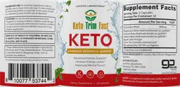 Label for Keto Trim Fast