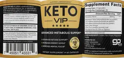 Label for Keto VIP