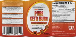 Label for Pure Keto Burn