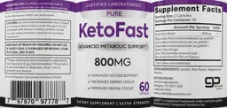 Label for Pure Keto Fast