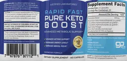 Label for Rapid Fast Pure Keto