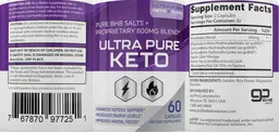 Label for Ultra Pure Keto