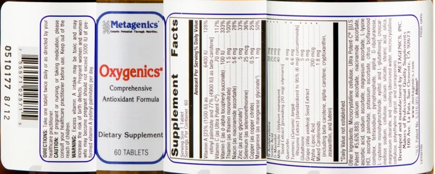 Label for Oxygenics