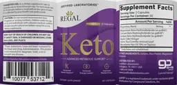 Label for Regal Keto