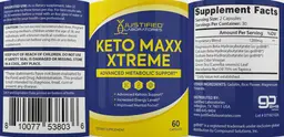 Label for Keto Maxx Xtreme
