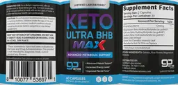 Label for Keto Ultra BHB Max