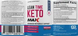 Label for Lean Time Keto Max