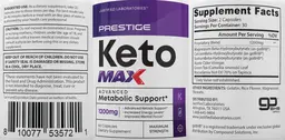 Label for Prestige Keto Max